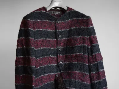 Pre-owned Comme Des Garçons Homme Deux Aw2004 Lost Englishman Boiled Wool Jacket In Multi