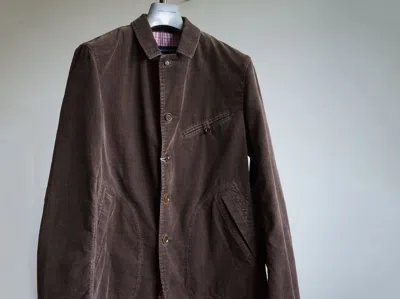 Pre-owned Comme Des Garçons Homme Deux Aw2012 Comme Des Garçons Homme Corduroy Jacket In Brown