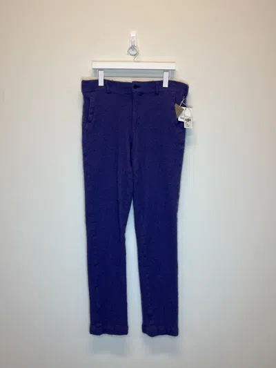 Pre-owned Comme Des Garçons Homme Deux Aw22 Fuzzy Wool Pants In Purple