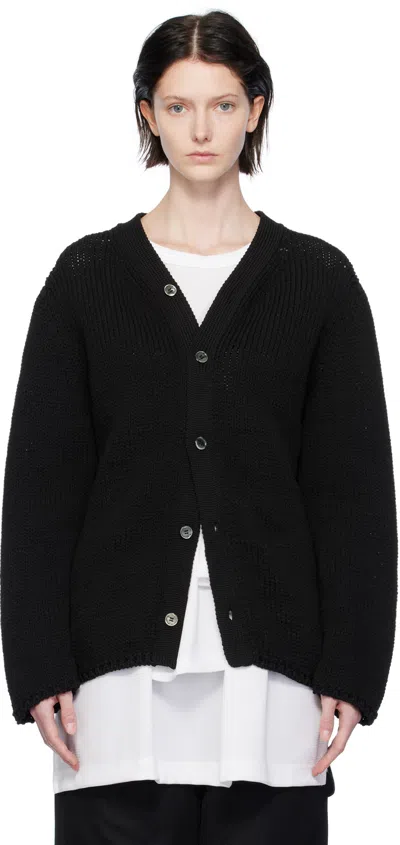 Comme Des Garçons Homme Deux Black Braided Cardigan In 1 Black