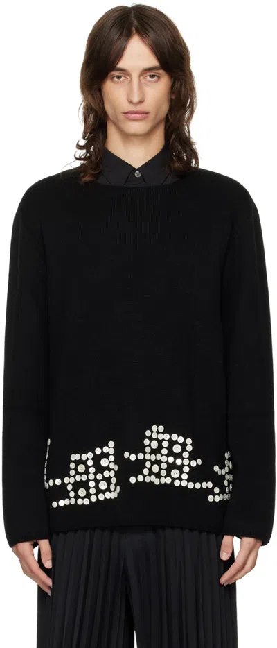 Comme Des Garçons Homme Deux Black Buttons Sweater