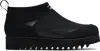 Comme Des Garçons Homme Deux Black Cordura Nylon Diamond Rip Chelsea Boots In Black