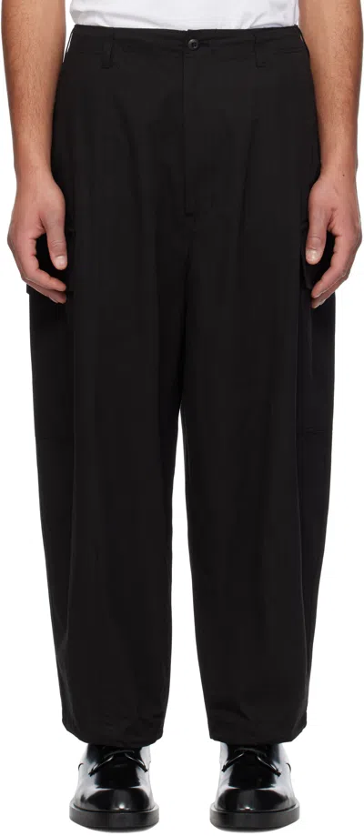 Comme Des Garçons Homme Deux Black Cotton Compact Weather Cargo Pants