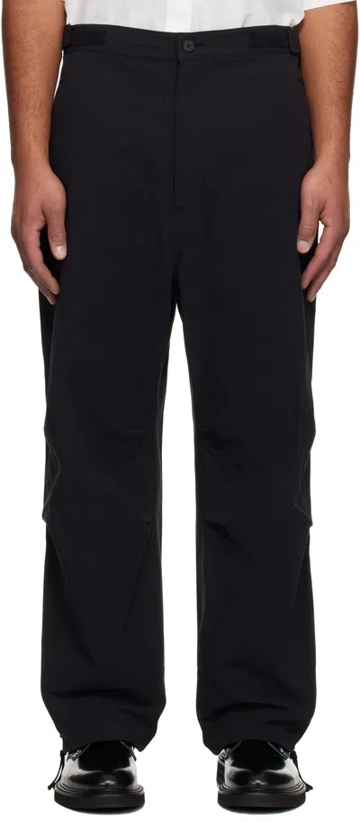 Comme Des Garçons Homme Deux Black Cotton Twill Trousers
