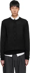 Comme Des Garçons Homme Deux Black Crewneck Sweater In 1 Black
