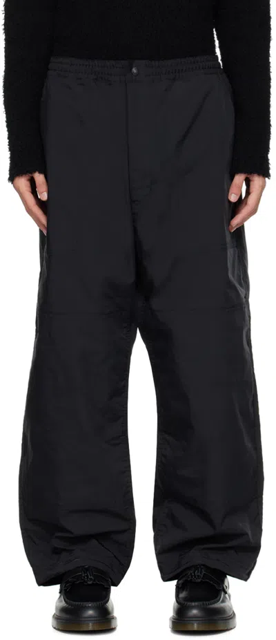 Comme Des Garçons Homme Deux Black Drawstring Trousers In 1 Black