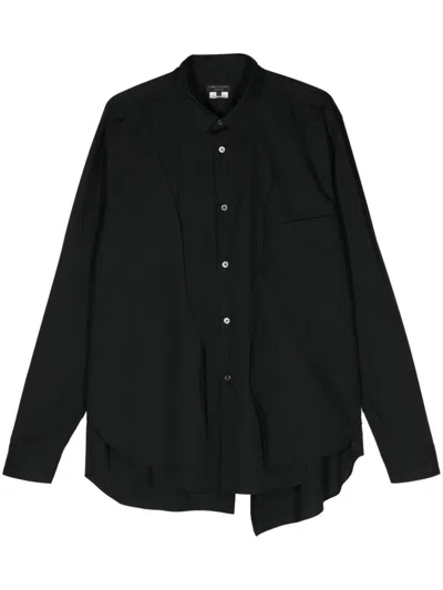 Comme Des Garçons Homme Deux Black Layered Cotton Shirt