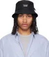 Comme Des Garçons Homme Deux Eyelet Wide Brim Hat In Black