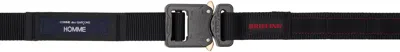 Comme Des Garçons Homme Deux Black Nylon Tape Belt