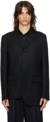 Comme Des Garçons Homme Deux Black Paisley Blazer In 1 Black