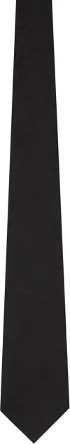 Comme Des Garçons Homme Deux Black Paisley Silk Tie In Black