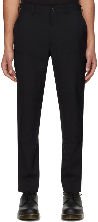 Comme Des Garçons Homme Deux Black Panel Trousers In 1 Black