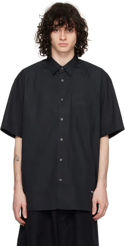 Comme Des Garçons Homme Deux Black Patch Pocket Oversized Shirt In 1 Black