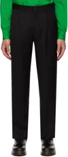 Comme Des Garçons Homme Deux Black Pleated Trousers In Black