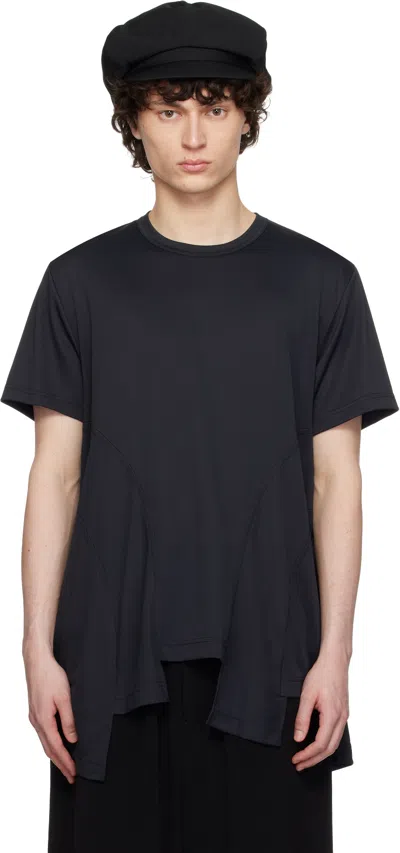 Comme Des Garçons Homme Deux Black Polyester Back Honeycomb T-shirt