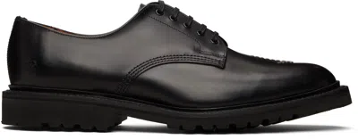 Comme Des Garçons Homme Deux Black Sanders Edition Glossy Leather Derbys In Multi