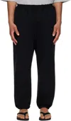Comme Des Garçons Homme Deux Black Terry Cloth Sweatpants In Black