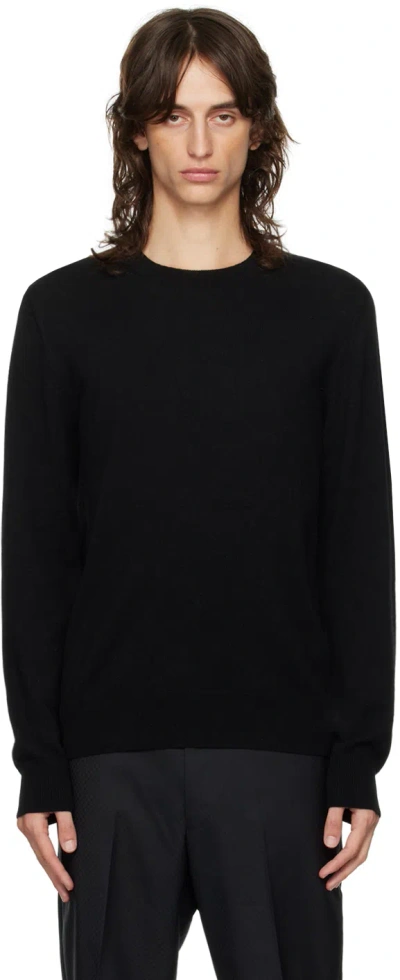 Comme Des Garçons Homme Deux Black Wool Jumper In 1 Black