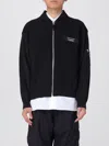 Comme Des Garçons Homme Deux Knitted Jersey Bomber Jacket In Black