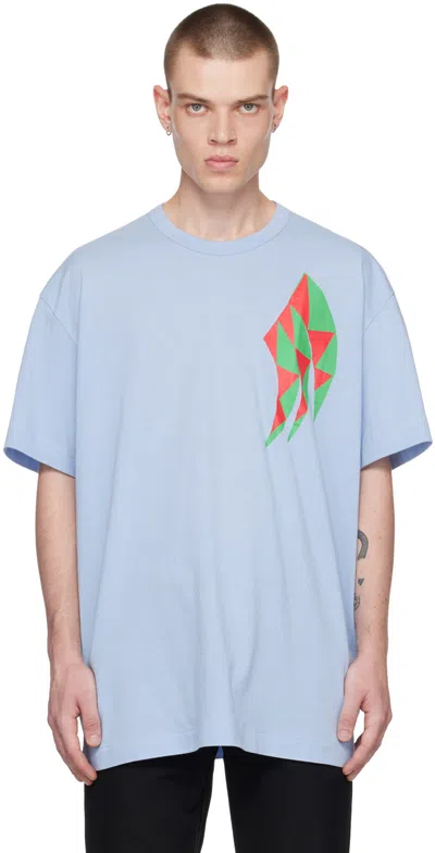 Comme Des Garçons Homme Deux Blue Graphic T-shirt