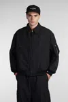 Comme Des Garçons Homme Deux Black Reversible Bomber Jacket In Black