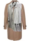 Comme Des Garçons Homme Deux Comme Des Garcons Homme Plus Single Breasted Trench Coat With Trompe In Brown