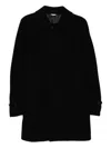Comme Des Garçons Homme Deux Brushed Coat In Black