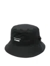 Comme Des Garçons Homme Deux Eyelet Wide Brim Hat In Black