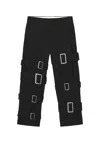 Comme Des Garçons Homme Deux Buckle Trousers In Black