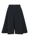 Comme Des Garçons Homme Deux Button Darted Shorts In Black