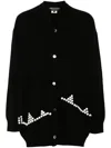 Comme Des Garçons Homme Deux Comme Des Garçons Homme Plus Button Detail Sweater In Black