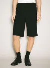 Comme Des Garçons Homme Deux Button-embellished Shorts In Black