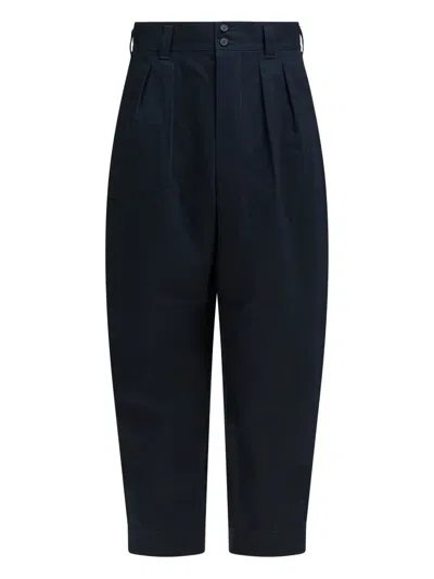 Comme Des Garçons Homme Deux Button-fastening Cotton Trousers In Black