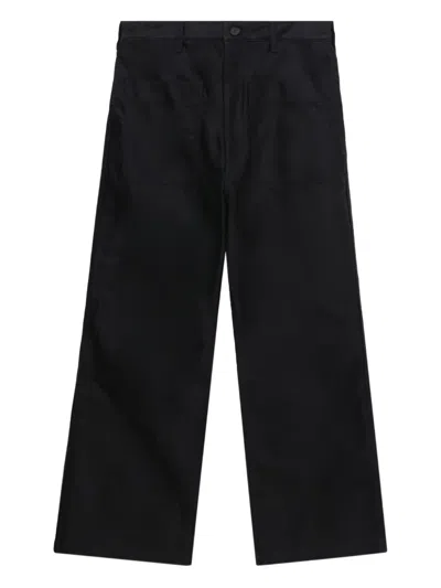 Comme Des Garçons Homme Deux Button-fastening Trousers In Blue