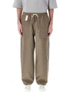 Comme Des Garçons Homme Deux Wool & Linen Pants In Grey Beige