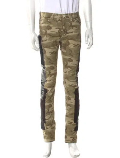 Pre-owned Comme Des Garçons Homme Deux Camouflage Print Cargo Pants In Green