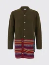 Comme Des Garçons Homme Deux Comme Des Garçons Homme Plus Jacquard Insert Cardigan In Brown