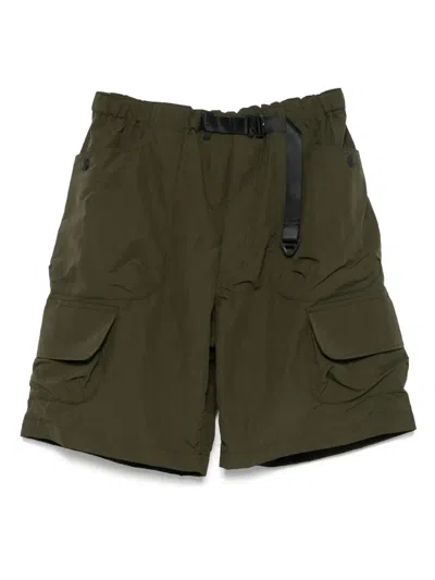 Comme Des Garçons Homme Deux Cargo Shorts In Green