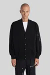 Comme Des Garçons Homme Deux Button-fastening Pocket Cardigan In Black