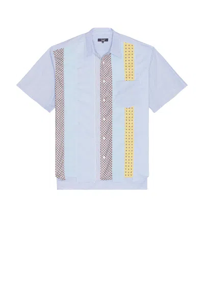 COMME DES GARÇONS HOMME DEUX CHECK AND MULTI FABRICS SHIRT