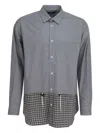 Comme Des Garçons Homme Deux Long Sleeve Shirt Button-down Collar In Brown