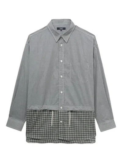 Comme Des Garçons Homme Deux Check Pocket Shirt In Black