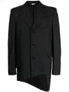 Comme Des Garçons Homme Deux Check-print Wool Blazer In Black