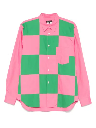 Comme Des Garçons Homme Deux Kariertes Hemd In Rosa
