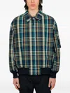 Comme Des Garçons Homme Deux Karierte Jacke Mit Reissverschluss In Multi