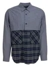 Comme Des Garçons Homme Deux Long Sleeve Button-down Shirts Featuring Pockets In Gray