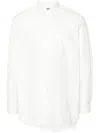 Comme Des Garçons Homme Deux Comme Des Garçons Homme Plus Embellished Asymmetric Hem Shirt In White