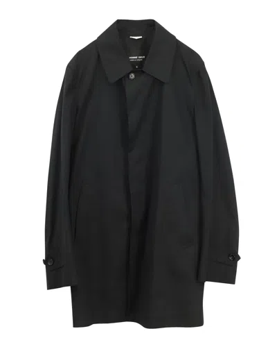 Comme Des Garçons Comme Des Garcons Homme Deux Coat In Black Cotton