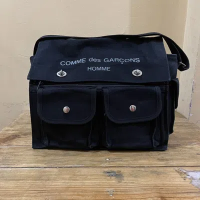 Pre-owned Comme Des Garçons Homme Deux Comme Des Garcon Homme X 10 Corso Como - Messenger Bag Logo In Black