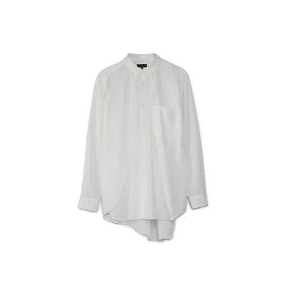 Comme Des Garçons Homme Deux Comme Des Garçons Asymmetric Shirt In White
